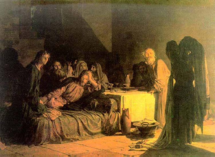 Nikolai Ge The Last Supper Sweden oil painting art